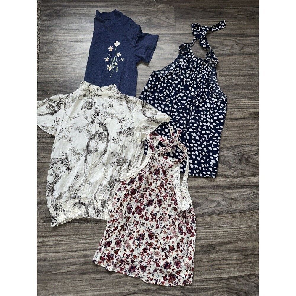 Coquette Women’s Blouse Top Lot Small Glam Fairy Y2K 90s Whimsy Career